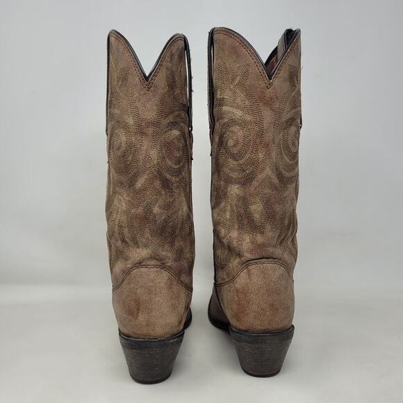 Durango Boots Women 6.5M Brown Faux Leather Western Cowboy Rodeo Cowgirl DCRD145 - Picture 8 of 12